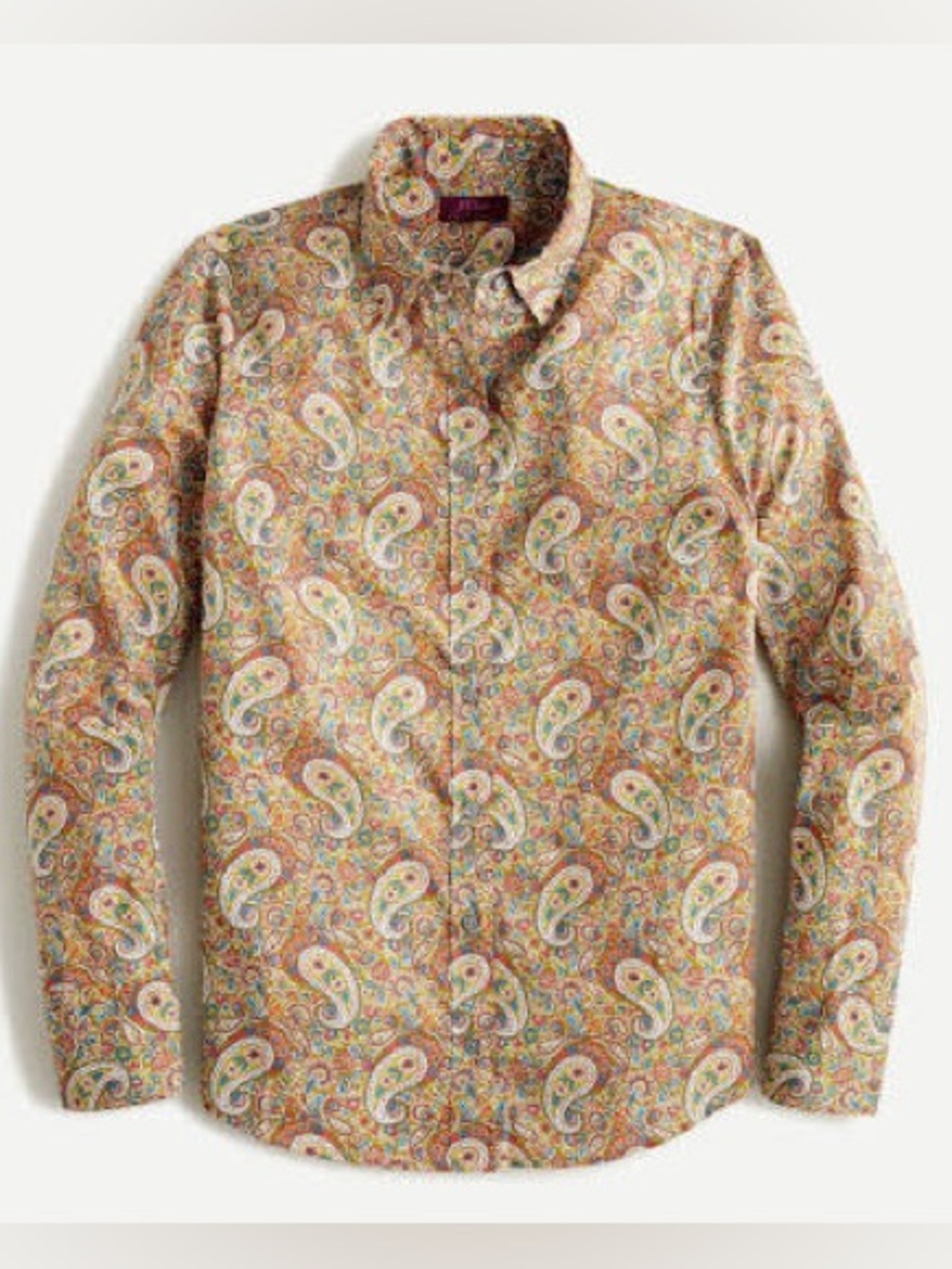 NWT J. Crew Liberty Paisley Button-Down Shirt.